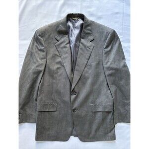 Hart Schaffner Marx Blazer Mens 40R Gray Prince of Wales Pure New Wool